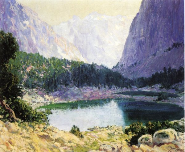 Twin Lakes, High Sierra by Guy Orlando Rose - Hand-Painted Oil Painting Reproduction