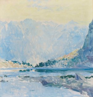 Mountain Lakes Oil painting by Guy Rose