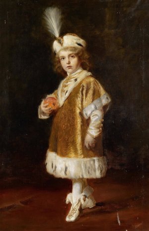 Kronprinz Otto by Gyula Benczur Oil Painting