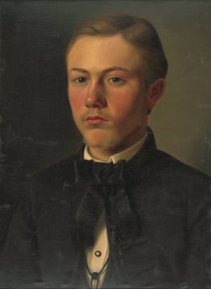 Portrait of Gejz Bencur by Gyula Benczur Oil Painting