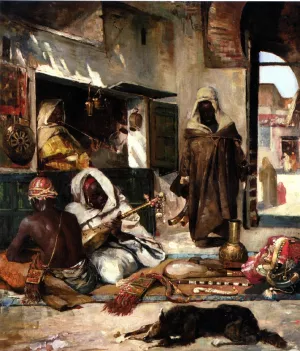 An Arms Merchant in Tangiers by Gyula Tornai - Oil Painting Reproduction