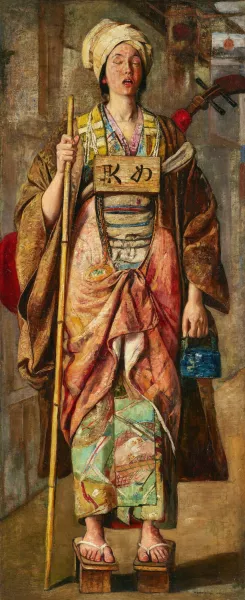 Japan Masszirozonő Oil painting by Gyula Tornai