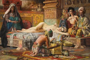 The favourite by Gyula Tornai Oil Painting