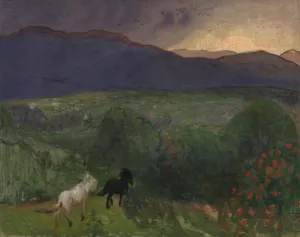 Approaching Storm Oil painting by Halfdan Egedius
