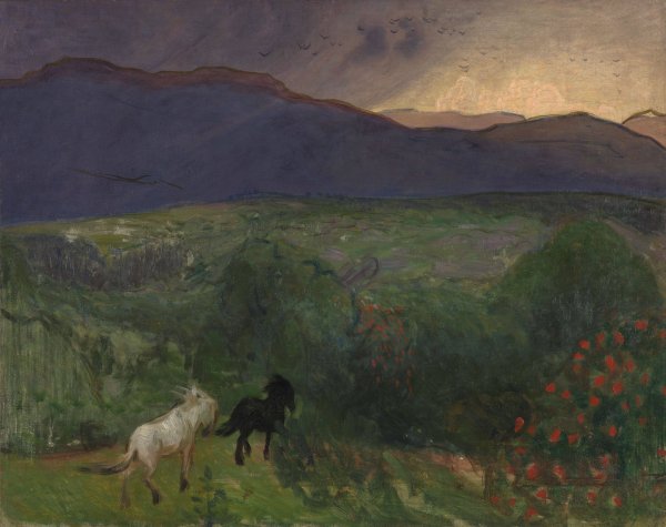 Approaching Storm  by Halfdan Egedius - Hand-Painted Oil Painting Reproduction