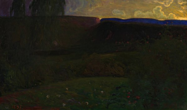 From Juvrestolen in Telemark  by Halfdan Egedius - Hand-Painted Oil Painting Reproduction
