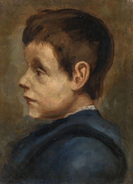 Portrait of Carl, the Artist's Brother  by Halfdan Egedius - Hand-Painted Oil Painting Reproduction
