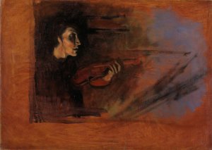 Study for Play and Dance by Halfdan Egedius Oil Painting