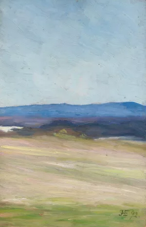 Summer Night, Telemark Oil painting by Halfdan Egedius