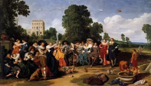 The Fete Champetre by Hals Nicolaes - Oil Painting Reproduction