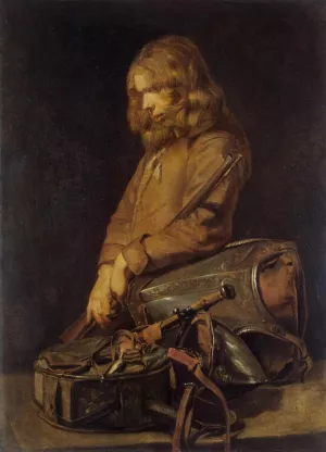 Young Soldier painting by Hals Nicolaes