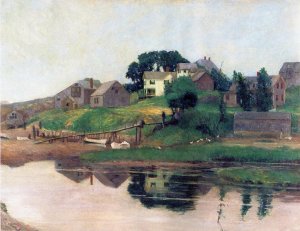 First Bridge, Perkins Cove by Hamilton Easter Field Oil Painting