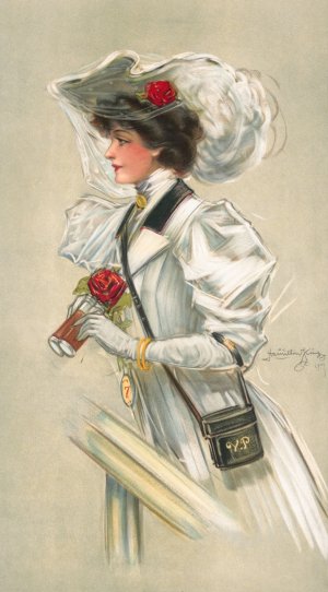 At the Races by Hamilton King Oil Painting