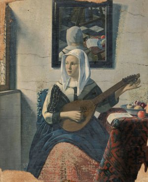 Cisterspelende vrouw by Han Van Meegeren Oil Painting