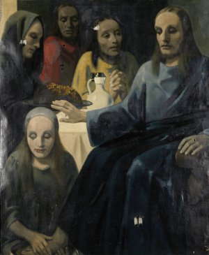De voetwassing by Han Van Meegeren Oil Painting