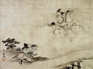 Daoist Immortal by Hanabusa Itcho Oil Painting