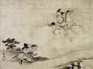 Daoist Immortal by Hanabusa Itcho Oil Painting