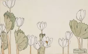 Blood Root by Hannah Borger Overbeck Oil Painting