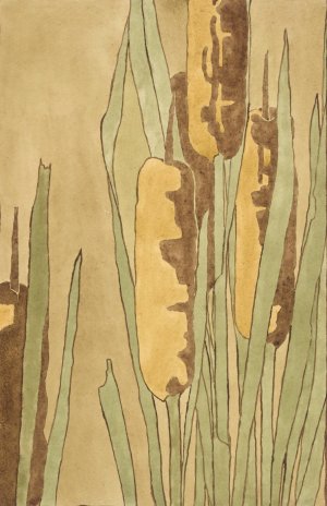 Cattail by Hannah Borger Overbeck Oil Painting