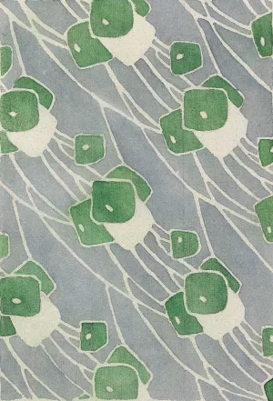 Green Geometric by Hannah Borger Overbeck Oil Painting