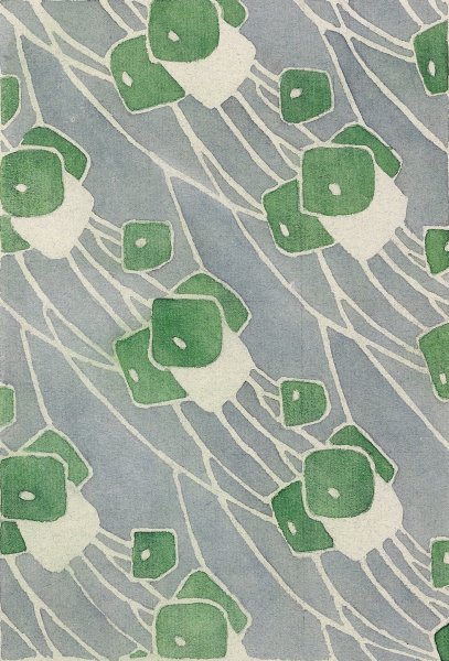 Main Product Photo of Green Geometric  Painting by Hannah Borger Overbeck