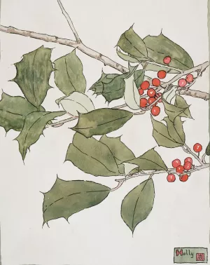 Holly by Hannah Borger Overbeck Oil Painting
