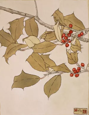 Holly by Hannah Borger Overbeck Oil Painting