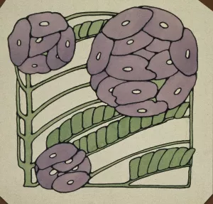 Purple Stylized by Hannah Borger Overbeck Oil Painting