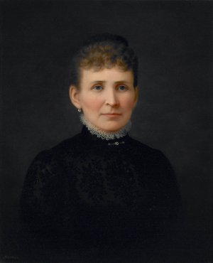 Portrait of a Woman by Hannah Brown Skeele Oil Painting