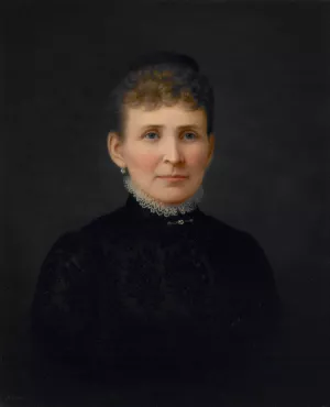 Portrait of a Woman by Hannah Brown Skeele Oil Painting