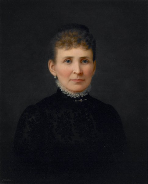 Portrait of a Woman  by Hannah Brown Skeele - Hand-Painted Oil Painting Reproduction