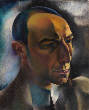 Portrat des Kunsthandlers Alfred Flechtheim by Hanns Bolz Oil Painting