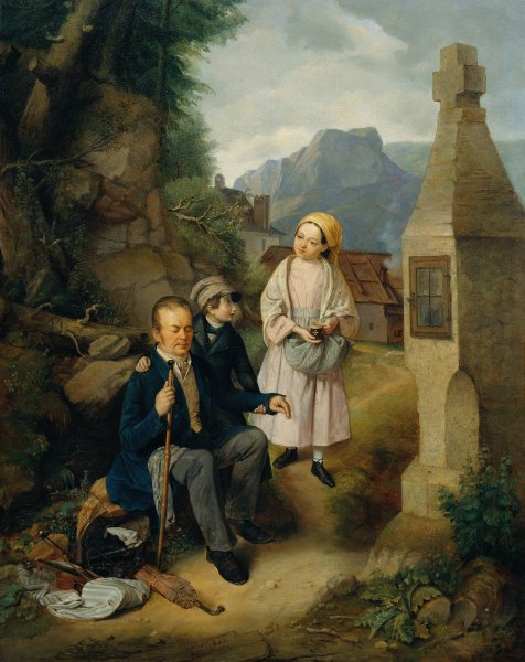 Main Product Photo of Der blinde Geiger  Painting by Hanns Gasser