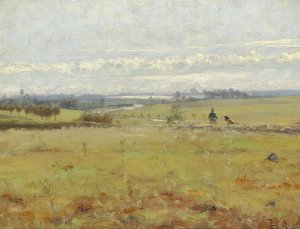 Tidlig Morgen over Mosen by Hans Andersen Brendekilde Oil Painting