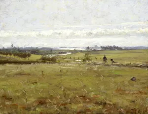 Early Morning Over the Marsh by Hans Anderson Brendekilde - Oil Painting Reproduction