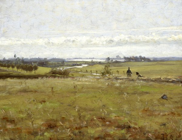 Main Product Photo of Early Morning Over the Marsh Painting by Hans Anderson Brendekilde