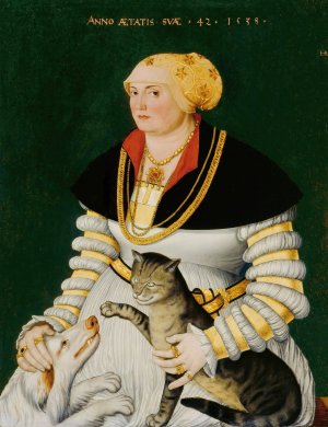 Portrait of Cleophea Krieg von Bellikon by Hans Asper Oil Painting
