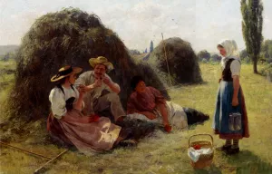 Afternoon Rest by Hans Bachmann - Oil Painting Reproduction