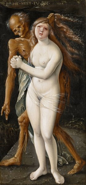 Death and the Maiden by Hans Baldung Oil Painting