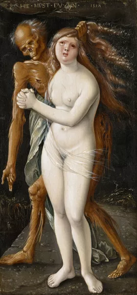 Death and the Maiden by Hans Baldung Oil Painting