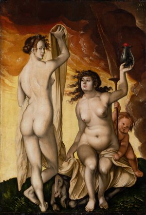 Two Witches by Hans Baldung Oil Painting