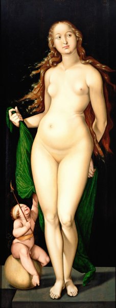 Venus en Amor by Hans Baldung Oil Painting