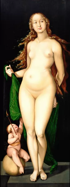 Venus en Amor Oil painting by Hans Baldung