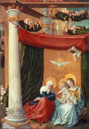 Virgin with Child and Saint Anne by Hans Baldung Oil Painting