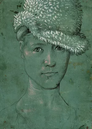 Youthful Self-Portrait by Hans Baldung Oil Painting
