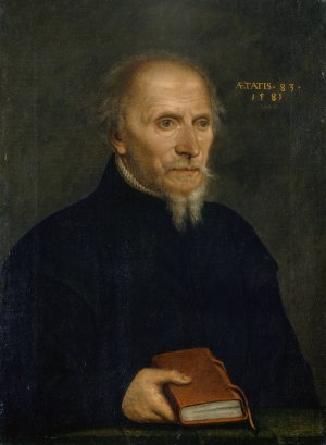Portrait of Thomas Platter by Hans Bock The Elder Oil Painting