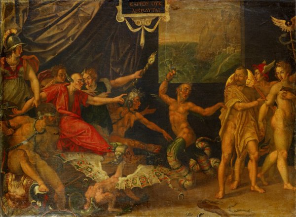 The Calumny Of Apelles  by Hans Bock The Elder - Hand-Painted Oil Painting Reproduction