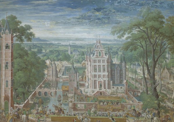 Main Product Photo of Tournament outside a Castle  Painting by Hans Bol
