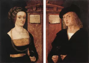 Barbara and Hans Schellenberger by Hans Burgkmair Oil Painting