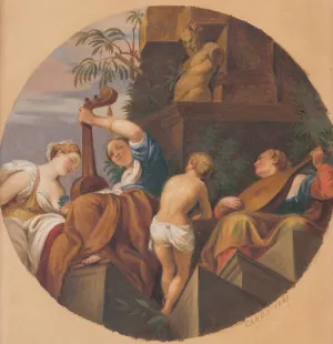 Allegory of Music by Hans Canon Oil Painting